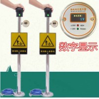 工業(yè)人體靜電釋放聲光報(bào)警器人體靜電消除球本安型靜電柱觸摸式