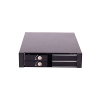 ST2525 軟驅位2x2.5寸SATA免工具硬盤抽取盒